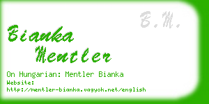 bianka mentler business card